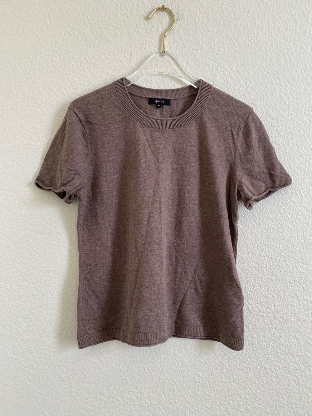 Quince Cotton Cashmere Relaxed Sweater Tee